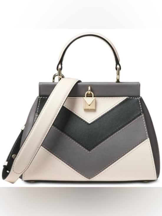 Michael Kors Handbags - MICHAEL KORS Collection Gramercy Small Chevron Satchel - Main Line Luxury
